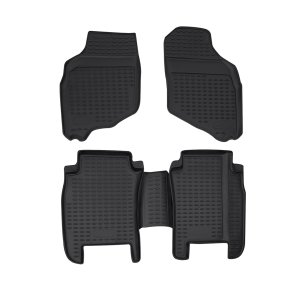 Honda Jazz Floor Mats - Omac - Rubber TPE - Black - '01-'08